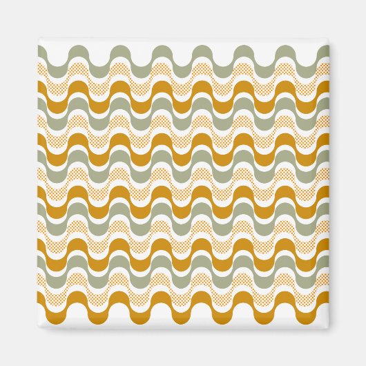 abstract retropatroon magneet (Voorkant)