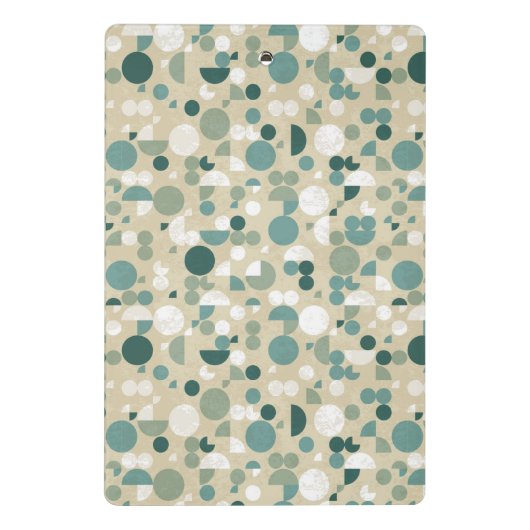 Abstract retropatroon mini klembord (Achterkant)