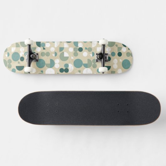 Abstract retropatroon persoonlijk skateboard (Horizontaal)