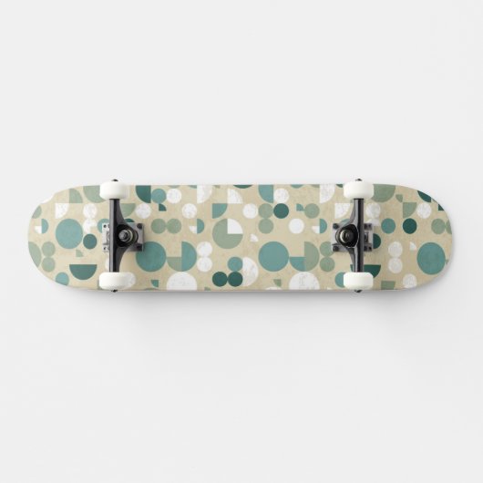 Abstract retropatroon persoonlijk skateboard (Horizontaal)