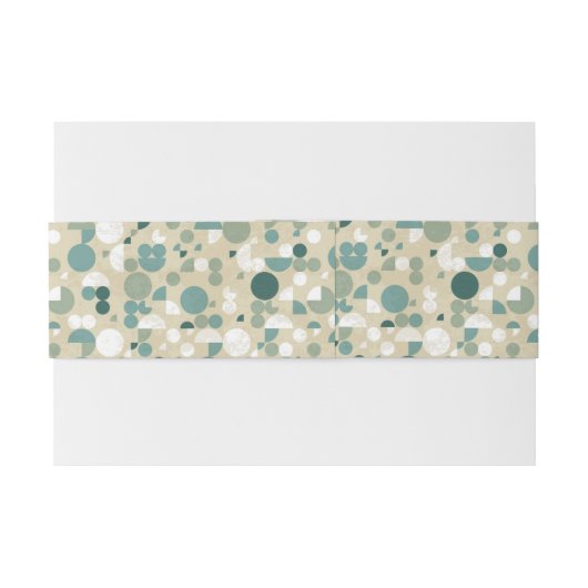 Abstract retropatroon uitnodigingen wikkel (Achterkant Voorbeeld)