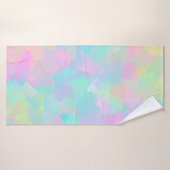 Abstract retropatroon van geometrische vormen in r badhanddoek (Badhanddoek)