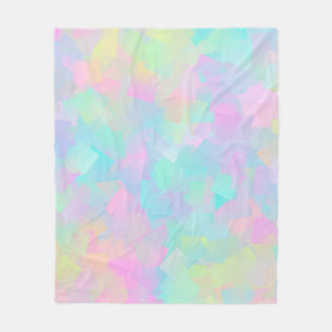 Abstract retropatroon van geometrische vormen in r fleece deken
