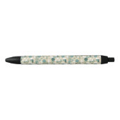 Abstract retropatroon zwarte inkt pen (Voorkant)