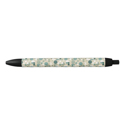 Abstract retropatroon zwarte inkt pen (Voorkant)
