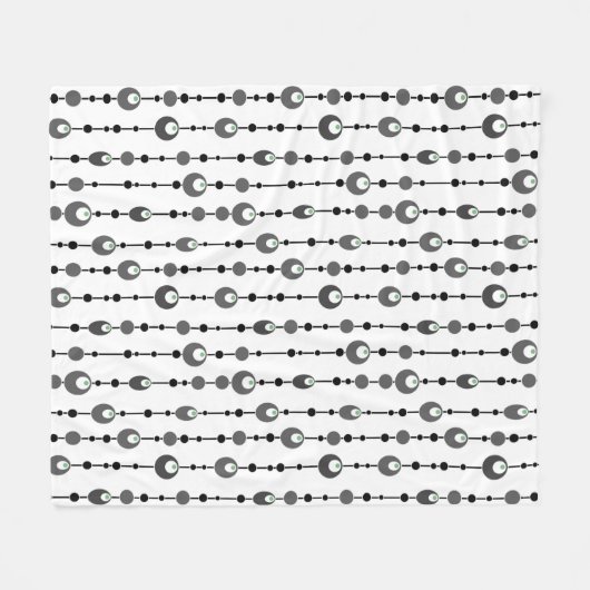 Abstract retrospectief ontwerp, sierdeco fleece deken (Voorkant (Horizontaal))