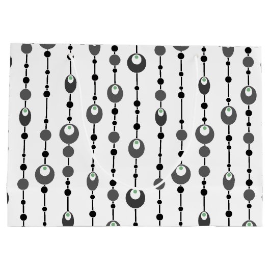 Abstract retrospectief ontwerp, sierdeco groot cadeauzakje (Achterkant)