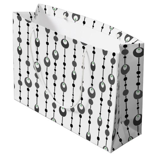 Abstract retrospectief ontwerp, sierdeco groot cadeauzakje (Achterkant Gekanteld)