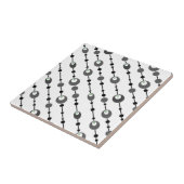 Abstract retrospectief ontwerp, sierdeco tegeltje (Zijkant)