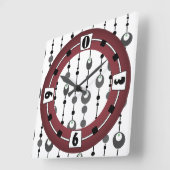 Abstract retrospectief ontwerp, sierdeco vierkante klok (Hoek)