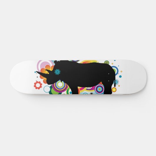 Abstract Rhino-skateboard Skateboard (Horizontaal)