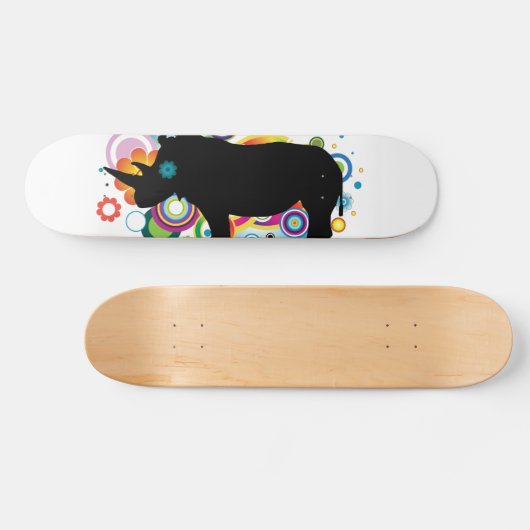 Abstract Rhino-skateboard Skateboard (Horizontaal)