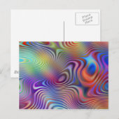 abstract ringpatroon briefkaart (Voorkant / Achterkant)