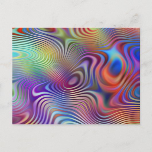 abstract ringpatroon briefkaart (Voorkant)