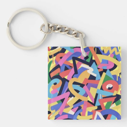 Abstract Riot Sleutelhanger (Voorkant)