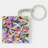 Abstract Riot Sleutelhanger (Achterkant)