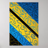 Abstract ritme levendig poster (Voorkant)