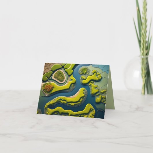Abstract River Estuary Bedankkaart (Voorkant)