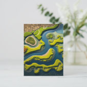 Abstract River Estuary Briefkaart (Staand voorkant)