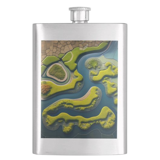 Abstract River Estuary Flacon (Voorkant)