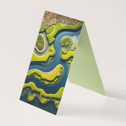 Abstract River Estuary Kaart (Voorkant)