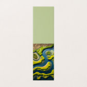 Abstract River Estuary Kaart (Buitenkant ongevouwen)