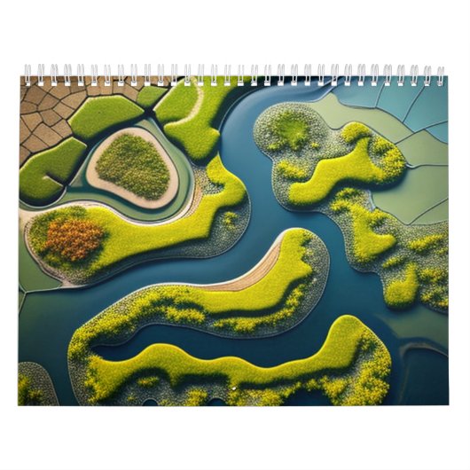 Abstract River Estuary Kalender (Hoes)