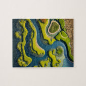 Abstract River Estuary Legpuzzel (Horizontaal)