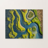 Abstract River Estuary Legpuzzel (Horizontaal)