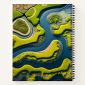 Abstract River Estuary Notitieboek (Achterkant)