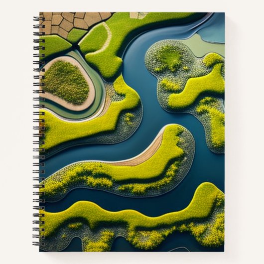 Abstract River Estuary Notitieboek (Voorkant)