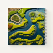 Abstract River Estuary Notitieboek (Achterkant)