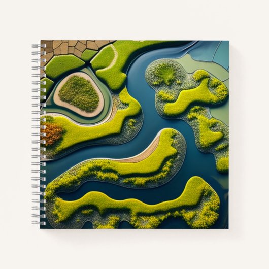 Abstract River Estuary Notitieboek (Voorkant)