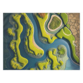 Abstract River Estuary Tafelkleed (Voorkant (Horizontaal))