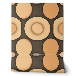 Abstract River Stones-patroon met gladde Behang