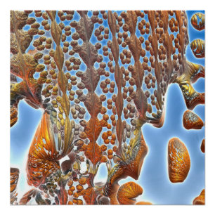 Abstract Rock Pool Glanzende Poster