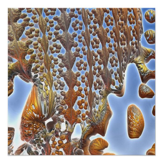 Abstract Rock Pool Glanzende Poster (Voorkant)