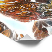 Abstract Rock Pool Glanzende Poster (Hoek)