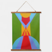 Abstract Rocket Ship Wall Tapestry Hangend Wandkleed (Voorkant)