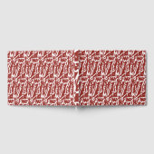 Abstract Rode Gastenboek | Modern Kunstzinnig Souv (Volledig)