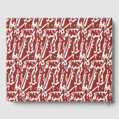 Abstract Rode Gastenboek | Modern Kunstzinnig Souv (Achterkant)