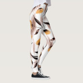Abstract romantisch bloemenpatroon Waterverf Leggings (Rechts)