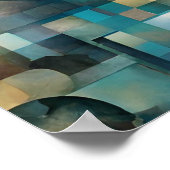 Abstract romantisch hart Poster (Hoek)