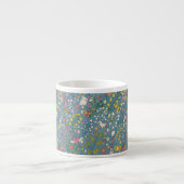 Abstract romantisch patroon met cartoon espresso kop (Voorkant)