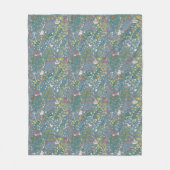 Abstract romantisch patroon met cartoon fleece deken (Voorkant)