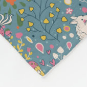 Abstract romantisch patroon met cartoon fleece deken (Hoek)