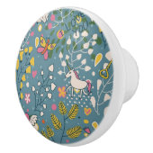 Abstract romantisch patroon met cartoon keramische knop (Rechts)