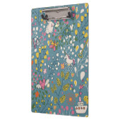 Abstract romantisch patroon met cartoon klembord (Links)