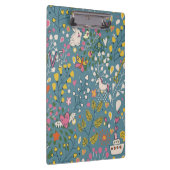 Abstract romantisch patroon met cartoon klembord (Rechts)