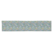 Abstract romantisch patroon met cartoon korte tafelloper (Horizontaal)